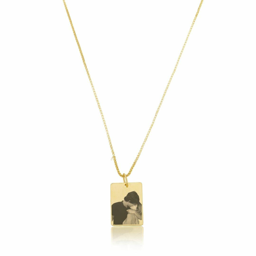 Engraved Photo Necklace