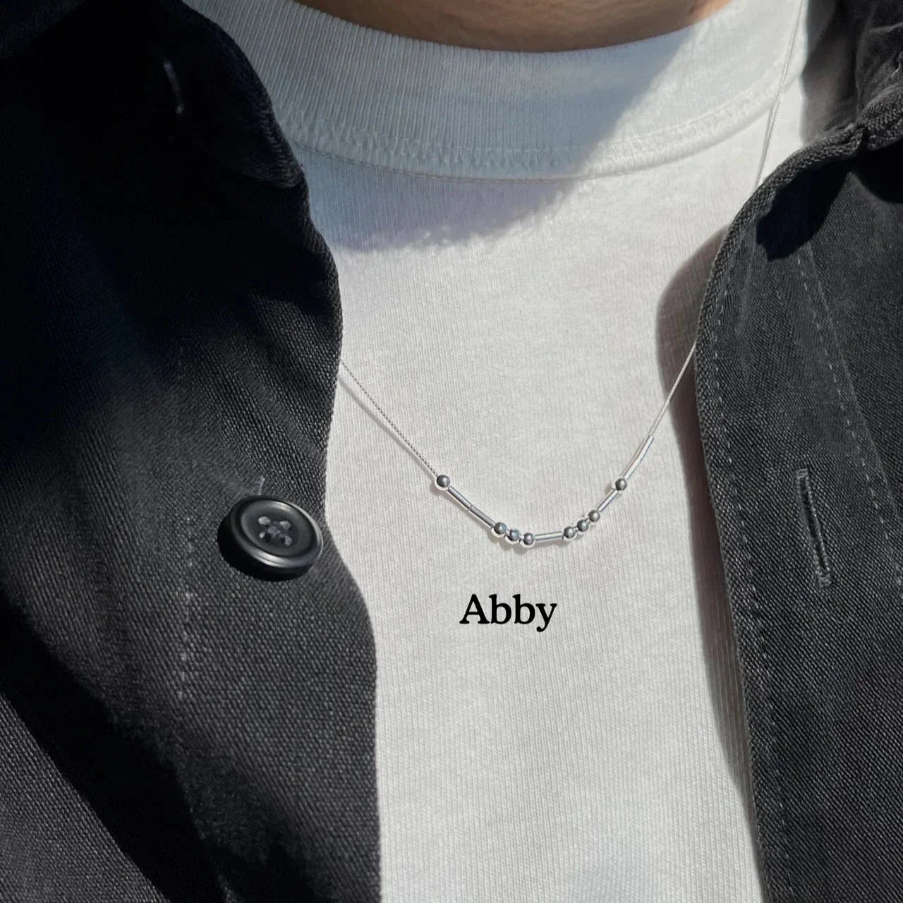 Morse Code Necklace