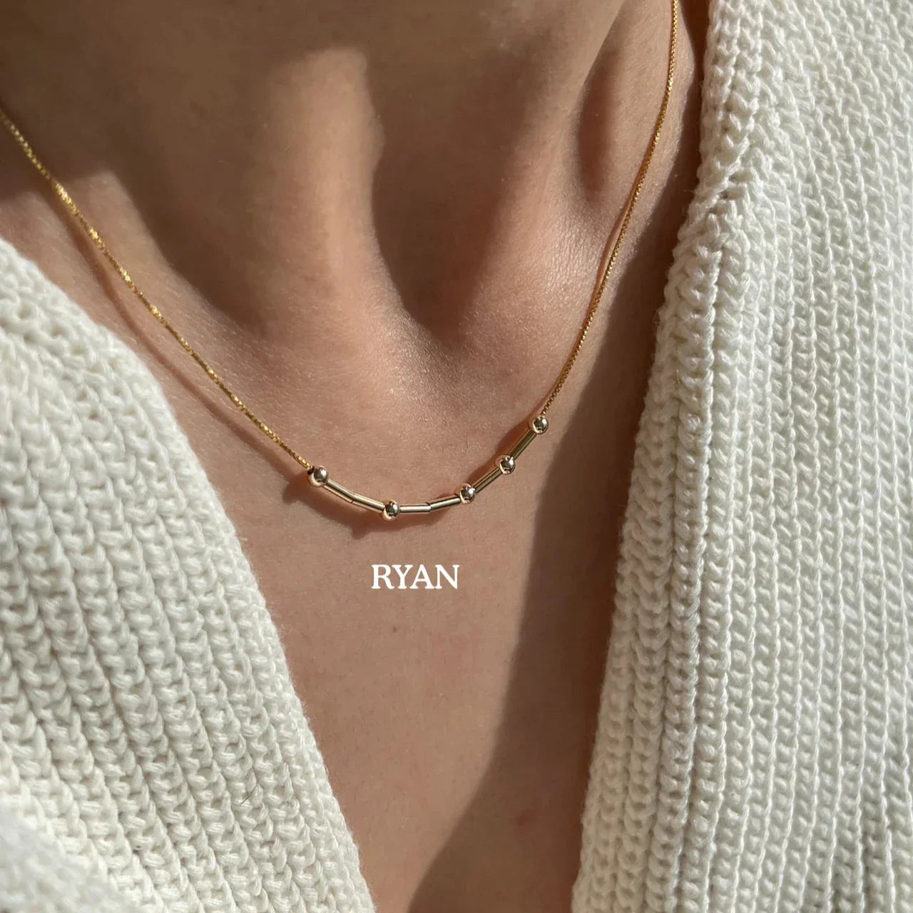 Morse Code Necklace