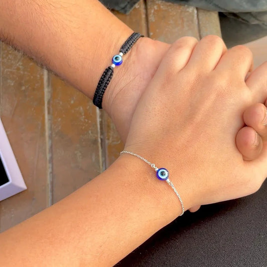 Couple Protection Evil Eye Bracelet Combo