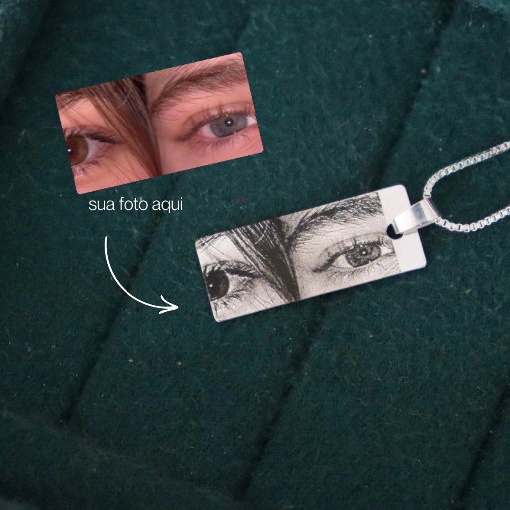 Couple Engraved Eye Necklace